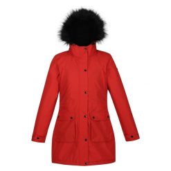 Parka dla kobiet Regatta Voltera Waterproof. Czerwone parki Regatta, na zimę, bez kaptura. Za 699.99 zł.