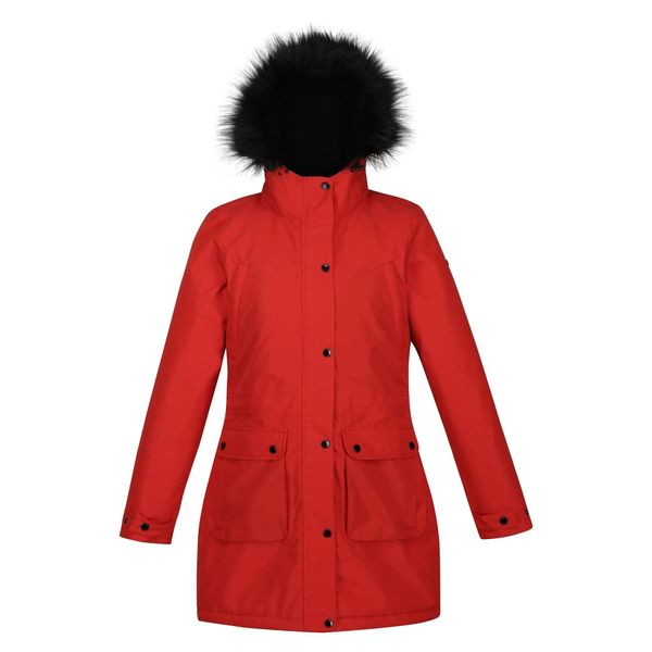 Parka dla kobiet Regatta Voltera Waterproof. Czerwone parki Regatta, na zimę, m, z syntetyku, eleganckie, bez kaptura. Za 333.00 zł.
