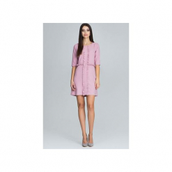Sukienka M618 Róż. Czerwone sukienki Figl, na co dzień, l, bez wzorów, eleganckie, bez kołnierzyka, bez ramiączek. Za 169.00 zł.