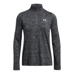 Bluza Under armour model 1384225-001 dla kobiet. Szare bluzy Under Armour, xl, bez wzorów, z materiału, bez kaptura. Za 225.29 zł.