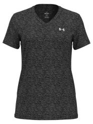 Under Armour Koszulka sportowa "Tech" w kolorze antracytowym rozmiar: L. Czarne koszulki sportowe Under Armour, bez wzorów, z materiału, bez ramiączek, outdoorowe. Za 88.64 zł.