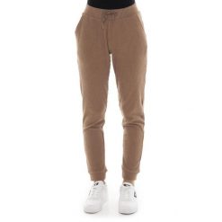 Spodnie dresowe miękki z sznurek regulacyjny na co dzień. Brązowe spodnie dresowe LEONE 1947 APPAREL, bez wzorów, z bawełny. W wyprzedaży za 124.24 zł.