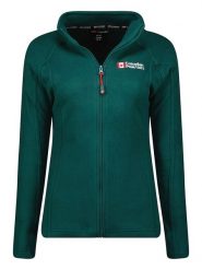 Canadian Peak Kurtka polarowa "Tugeak" w kolorze ciemnozielonym rozmiar: XL. Zielone swetry Canadian Peak, xl, bez wzorów, z materiału, bez ramiączek. Za 70.41 zł.