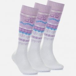 Skarpety Damskie Zimowe Narciarskie Zestaw 3 sztuk SURFANIC Różowe. Białe rękawiczki Surfanic, bez wzorów. Za 109.99 zł.