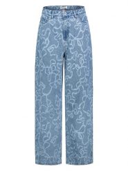 Sublevel Dżinsy - Comfort fit - w kolorze niebieskim rozmiar: S. Niebieskie jeansy Sublevel, s, z aplikacjami, z podwyższonym stanem. Za 113.99 zł.