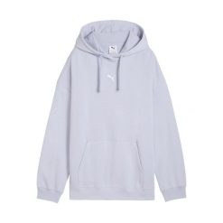 Bluza damska z kapturem Puma Oversized. Niebieskie bluzy Puma, bez wzorów, z kapturem. W wyprzedaży za 187.55 zł.