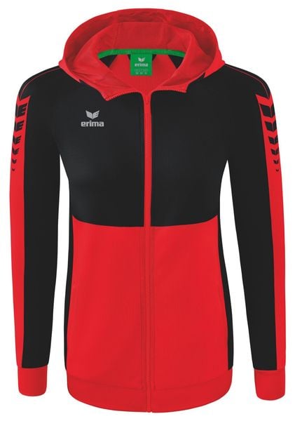 Damska bluza dresowa z kapturem Erima Six Wings. Czarne bluzy Erima, bez wzorów, z bawełny, z kapturem. Za 189.50 zł.