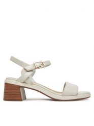 Clarks Sandały Jaylan Ray 26181660 Biały. Białe sandały Clarks, bez wzorów, ze skóry, bez obcasa, na słupku, bez zapięcia. Za 309.99 zł.