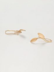 OR ÉCLAT Złote kolczyki "Feuilles satinées" rozmiar: onesize. Żółte kolczyki OR ÉCLAT, złote. Za 717.99 zł.
