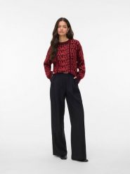 Vero Moda Sweter w kolorze bordowym rozmiar: M. Czerwone swetry Vero Moda, m, bez wzorów, z wełny, bez ramiączek. Za 114.17 zł.