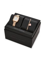 Armani Exchange Zegarek AX7164SET Różowy. Czerwone, analogowe zegarki Armani Exchange. Za 889.99 zł.