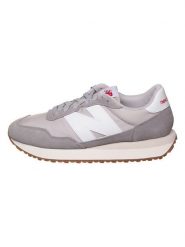 New Balance Skórzane sneakersy "237" w kolorze szaro-beżowym rozmiar: 40. Brązowe trampki New Balance, bez wzorów, ze skóry, bez zapięcia. Za 308.18 zł.