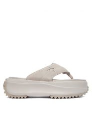 Converse Japonki A20651C Szary. Szare klapki Converse, bez wzorów, z materiału, bez obcasa. Za 379.99 zł.