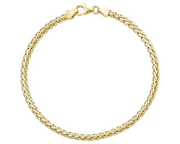 Złota bransoletka - lisi ogon. Żółte bransoletki Apart, złote. Za 4,279.00 zł.