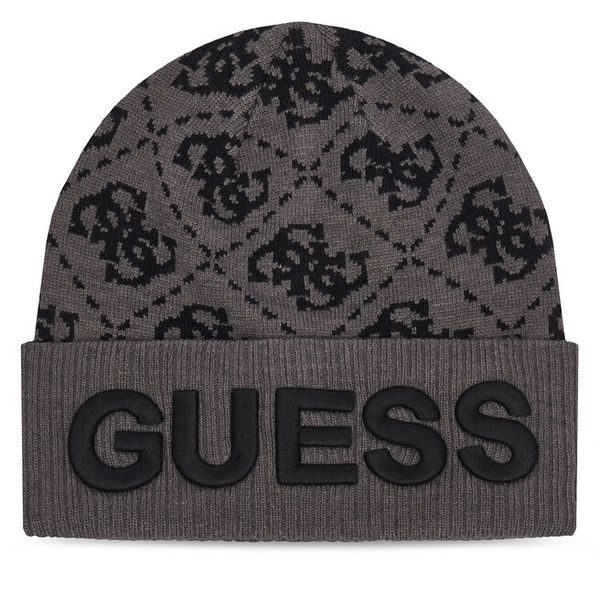 Czapka Guess. Czarne czapki Guess, z aplikacjami. Za 154.99 zł.