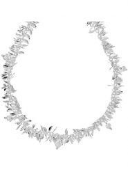 MENTHE À L'O Posrebrzany naszyjnik z elementami ozdobnymi - dł. 45 cm rozmiar: onesize. Szare naszyjniki MENTHE À L'O, posrebrzane. Za 196.70 zł.