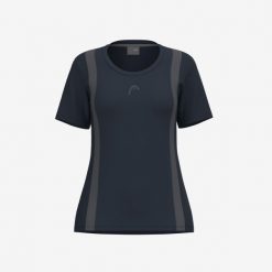 CLUB 25 Tech T-Shirt Girls. Niebieskie t-shirty Head, bez wzorów, z meshu, bez kołnierzyka, bez ramiączek. Za 224.50 zł.