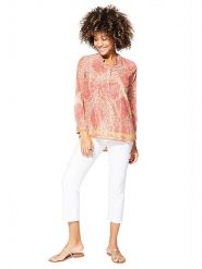 Aller Simplement Bluzka w kolorze jasnoróżowym rozmiar: 38/40. Różowe bluzki Aller Simplement, bez wzorów, z wiskozy, bez kołnierzyka, bez ramiączek. Za 56.99 zł.