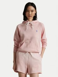 Polo Ralph Lauren Bluza 211935583016 Różowy Regular Fit. Czerwone bluzy Polo Ralph Lauren, s, bez wzorów, z bawełny, bez kaptura. Za 489.99 zł.