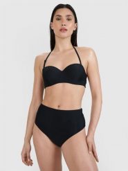 4F Góra od bikini damska - czarna XS. Czarne szorty 4f, bez wzorów, z elastanu, eleganckie. Za 79.99 zł.