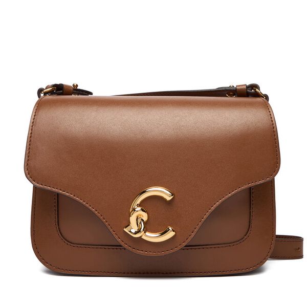 Torebka Coccinelle. Brązowe listonoszki Coccinelle, bez wzorów, bez dodatków. Za 979.00 zł.