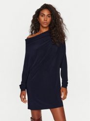 NORMA KAMALI Sukienka codzienna KK2243PLD96951 Granatowy Regular Fit. Niebieskie sukienki Norma Kamali, na co dzień, s, bez wzorów, z syntetyku, bez kołnierzyka, bez ramiączek, proste. Za 489.99 zł.