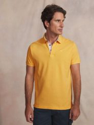 Polo TBS Clide. Brązowe koszulki polo Tbs, na lato, xl, bez wzorów, z bawełny, bez kołnierzyka, bez ramiączek. Za 253.00 zł.