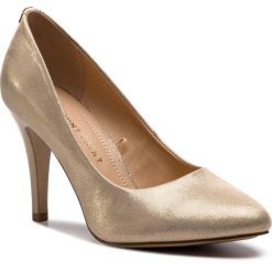 Czółenka i Szpilki JENNY FAIRY W16SS125-1A. Żółte szpilki Jenny Fairy, bez wzorów, z materiału, bez obcasa, na szpilce, bez zapięcia. Za 99.99 zł.