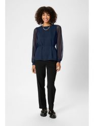 Kaffe Bluzka w kolorze granatowym rozmiar: 40. Niebieskie bluzki Kaffe, bez wzorów, z tkaniny, bez kołnierzyka, bez ramiączek. Za 69.99 zł.