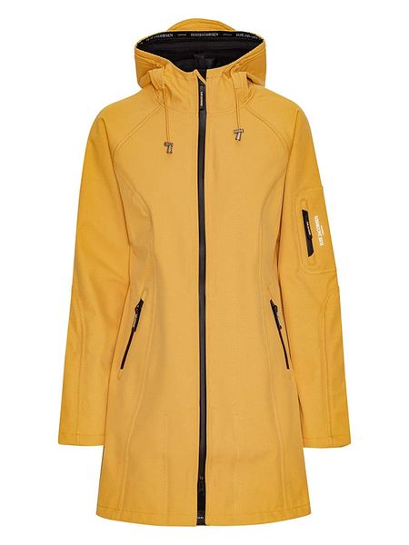 Ilse Jacobsen Płaszcz softshellowy w kolorze żółtym rozmiar: 40. Żółte kurtki sportowe Ilse Jacobsen, bez wzorów, bez kaptura, outdoorowe. Za 284.15 zł.