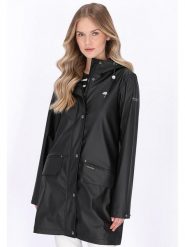 Schmuddelwedda Płaszcz przeciwdeszczowy w kolorze czarnym rozmiar: L. Czarne kurtki sportowe Schmuddelwedda, l, bez wzorów, bez kaptura, outdoorowe. Za 211.81 zł.