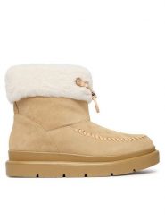 Guess Śniegowce FLFKEN LEA10 Beżowy. Brązowe trapery i śniegowce Guess, ze skóry. Za 714.99 zł.