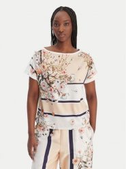 Liu Jo T-Shirt WA6437 J6308 Beżowy Regular Fit. Brązowe t-shirty Liu Jo, m, bez wzorów, z bawełny, bez kołnierzyka, bez ramiączek. Za 389.99 zł.