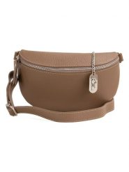 Anna Morellini Skórzana saszetka "Berenice" w kolorze szarobrązowym - 25 x 14 x 1 cm rozmiar: onesize. Brązowe torby na ramię Anna Morellini, bez wzorów, z materiału, sportowe, przez ramię, bez dodatków. Za 188.40 zł.