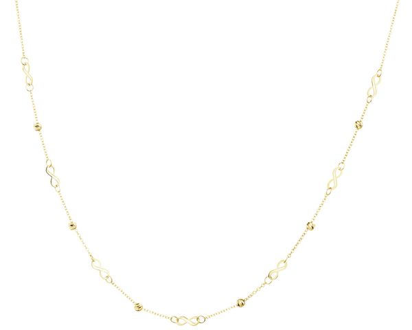 Złoty naszyjnik - nieskończoności. Żółte naszyjniki Apart, złote. Za 1,399.00 zł.