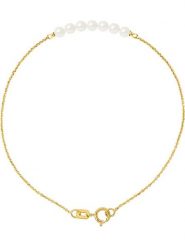 Pearline Złota bransoletka z perłami rozmiar: onesize. Białe bransoletki Pearline, z perłą, złote. Za 321.45 zł.