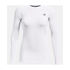 Bluza damska Under Armour ColdGear Authentics Crew. Białe bluzy Under Armour, l, bez wzorów, z materiału, bez kaptura. Za 261.38 zł.