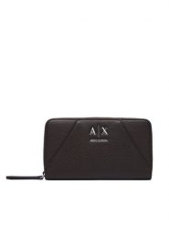Armani Exchange Portfel XW000359 AF26569 U6032 Brązowy ciemny. Brązowe portfele Armani Exchange, bez wzorów, ze skóry. Za 404.99 zł.