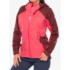 Kurtka przeciwdeszczowa damska Columbia Mazama Trail Shell. Czerwone kurtki sportowe Columbia, bez wzorów, bez kaptura, trekkingowe. Za 660.99 zł.