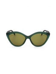 Longchamp Damskie okulary przeciwsłoneczne w kolorze zielonym rozmiar: 56. Zielone okulary przeciwsłoneczne Longchamp, bez wzorów, z tworzywa sztucznego. Za 269.95 zł.