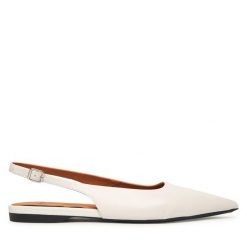 Baleriny Vagabond Shoemakers. Białe baleriny Vagabond Shoemakers, bez wzorów, bez obcasa. Za 449.99 zł.