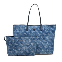 Torebka Guess. Niebieskie torebki klasyczne Guess, z aplikacjami, bez dodatków. Za 714.99 zł.