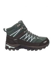 CMP Skórzane buty trekkingowe "Rigel" w kolorze czarno-zielonym rozmiar: 39. Czarne trekkingi CMP, z materiału, outdoorowe. Za 293.59 zł.