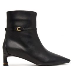 Botki Coccinelle. Czarne botki Coccinelle, bez wzorów, bez obcasa, na słupku, bez zapięcia. Za 1,249.00 zł.
