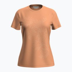 Koszulka trekkingowa damska icebreaker Merino 150 Tech Lite Winter Floral. Brązowe bluzki Icebreaker, bez wzorów, sportowe, bez kołnierzyka, bez ramiączek. Za 269.99 zł.