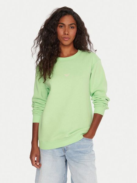Roxy Bluza Surf Stoked ERJFT05018 Zielony Regular Fit. Zielone bluzy Roxy, l, bez wzorów, z bawełny, bez kaptura. Za 119.99 zł.
