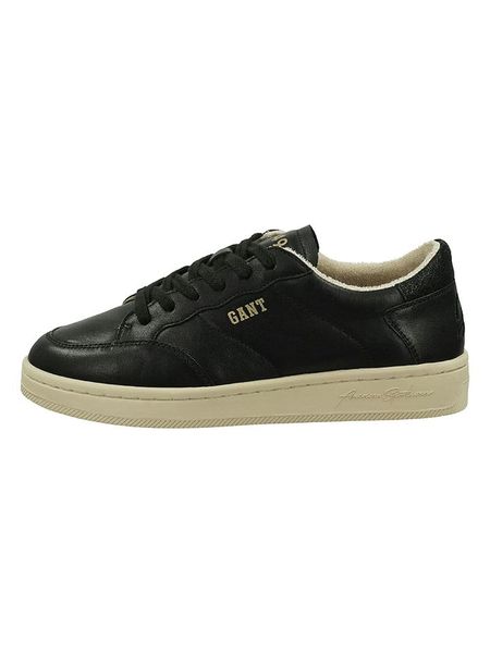 GANT Footwear Skórzane sneakersy "Prepla" w kolorze czarnym rozmiar: 38. Czarne trampki GANT Footwear, bez wzorów, bez zapięcia. Za 205.45 zł.