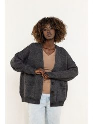 Awama Kardigan w kolorze antracytowym rozmiar: S/M. Czarne kardigany Awama, m, bez wzorów. Za 269.99 zł.