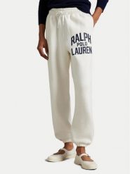 Polo Ralph Lauren Spodnie dresowe 211971758002 Biały Tapered Fit. Białe spodnie dresowe Polo Ralph Lauren, xl, bez wzorów, z bawełny. Za 739.99 zł.