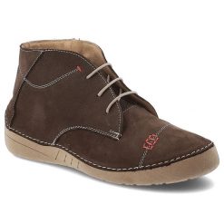 Brązowe Botki Artiker Skórzane Obuwie Damskie. Brązowe botki Artiker, bez wzorów, z jeansu, bez obcasa, bez zapięcia. Za 322.99 zł.